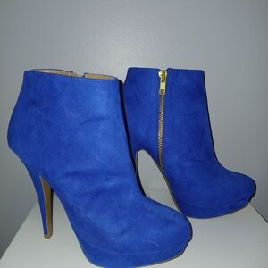 Aldo Royal Blue Ankle Booties